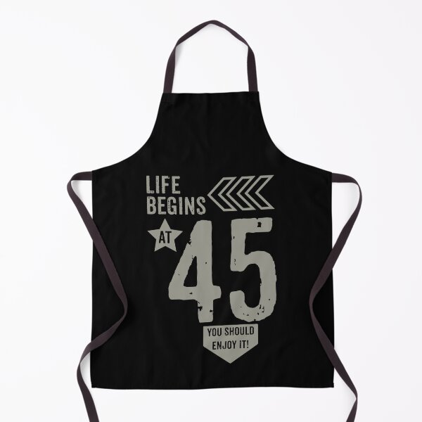 Item preview, Life begins at 45 years birthday gift designed and sold by rodmendonca.