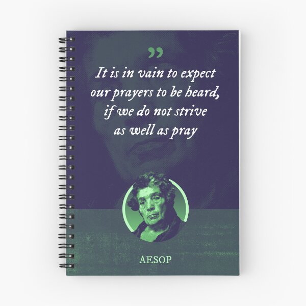 Item preview, Aesop - It is in vain to expect our prayers to be heard, if we do not strive as well as pray designed and sold by Syahrasi.