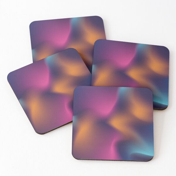 Item preview, Abstract geometric illustration of light rays in purple, blue, orange and cyans designed and sold by pocketgraphic.
