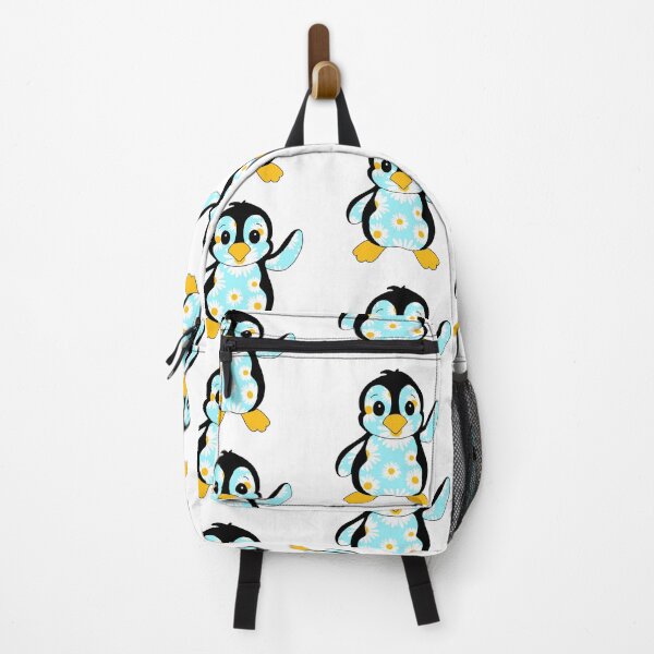 Item preview, happy little penguin (floral edition) designed and sold by ShipsinParadise.