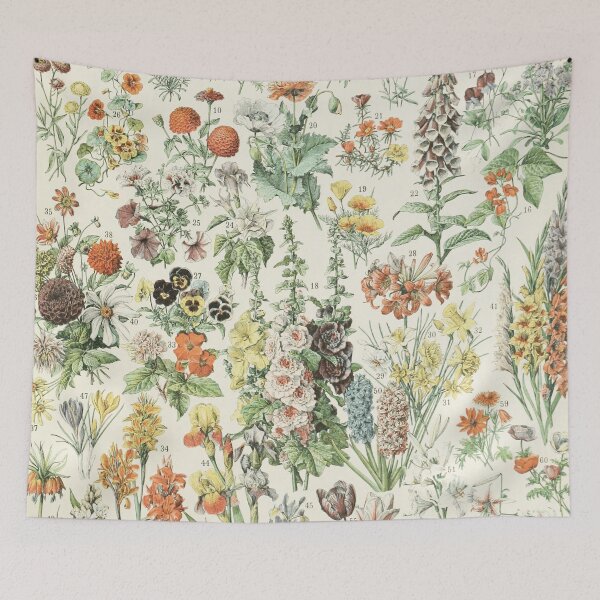 Item preview, Vintage botanical Print - Wild flowers - Adolphe Millot designed and sold by cutesy.