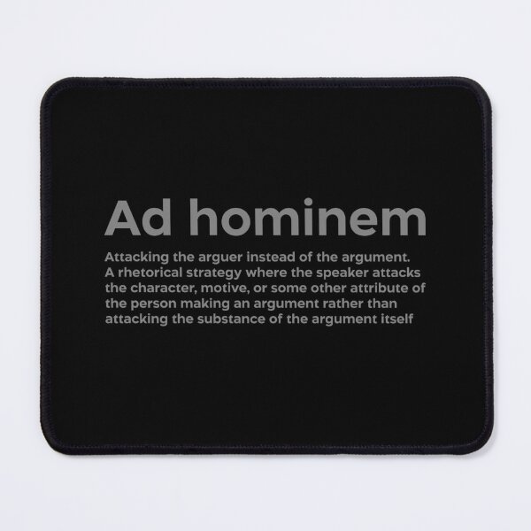Item preview, Ad hominem grey designed and sold by EdimQuotes.