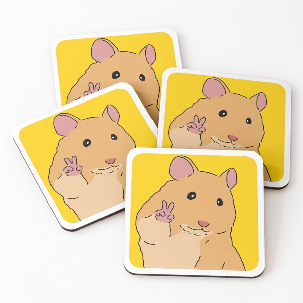 Item preview, Peace! Cute Hamster Meme designed and sold by jebi-garden.