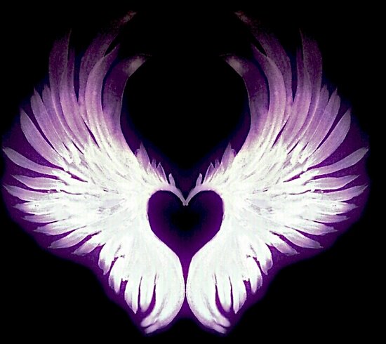 Purple Angel Wings Wallpaper