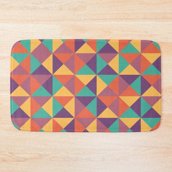 Item preview, Abstract pattern design of colorful triangles  designed and sold by pocketgraphic.