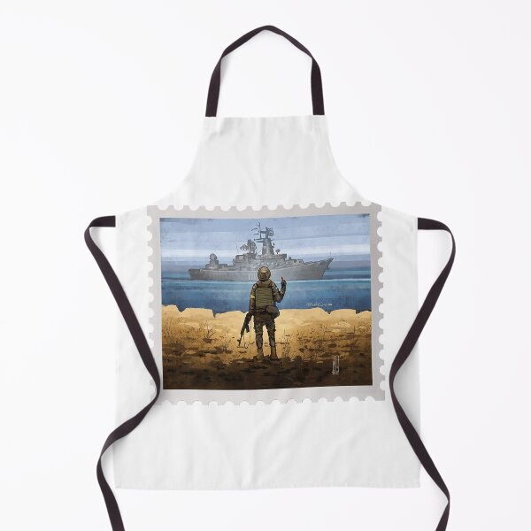 Item preview, Ukrainian Postage Stamp Russian Warship Moskva Go Fuck Yourself 2 designed and sold by CafeRacer044.