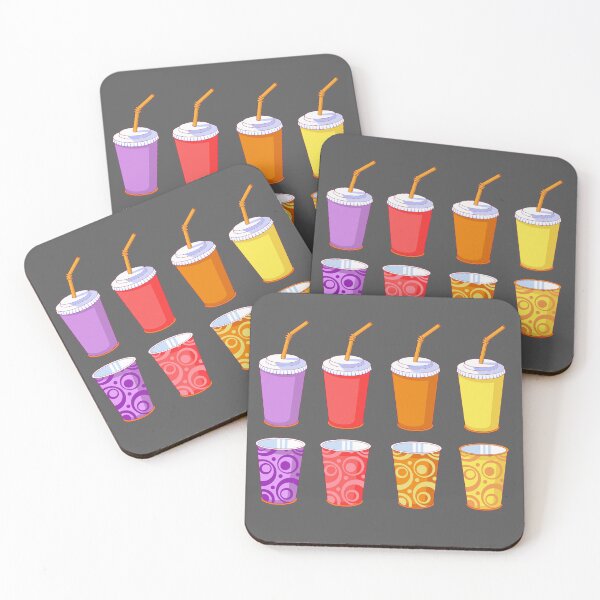 Item preview, paper cups, colored, juices designed and sold by Dante Valentain.
