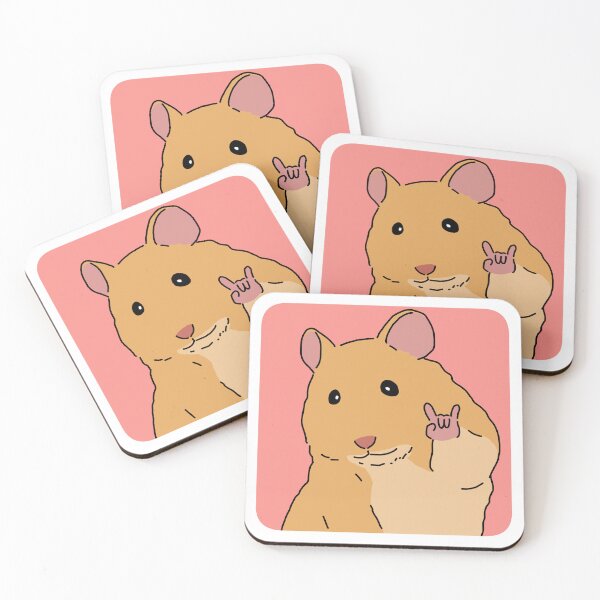 Item preview, Rock! Cute Hamster Meme designed and sold by jebi-garden.