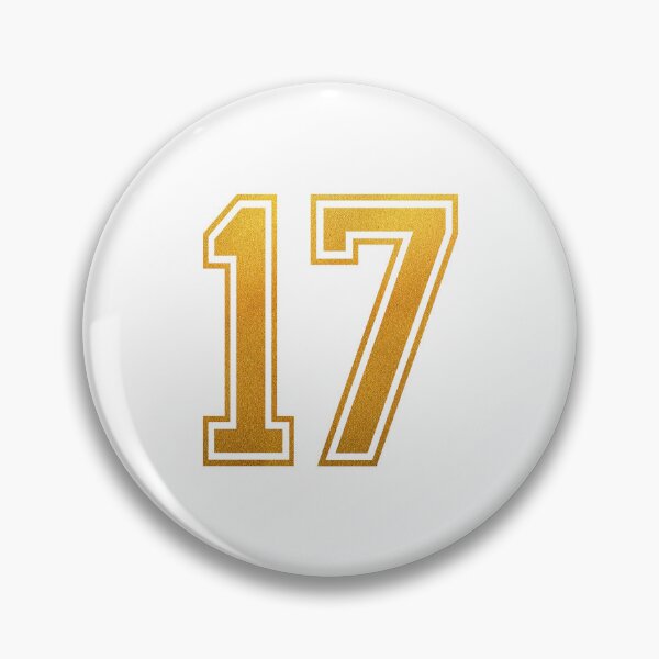 Item preview, Retro Golden Number 17 - Jersey Shirt designed and sold by PulpTrends.