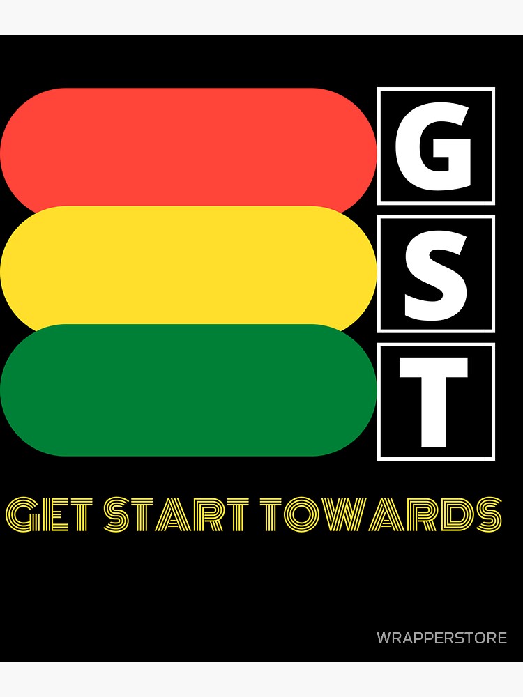 "GST shirts" Sticker for Sale by WRAPPERSTORE Redbubble