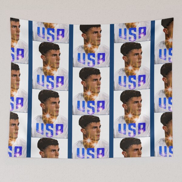 Artikelvorschau, Christian Pulisic - USA-Fußball - Weiß entworfen und verkauft von danrichardsArt.