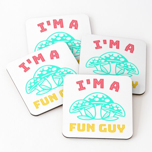 Item preview, I'm a Fun Guy - Fungi Mushroom (Neon Blue) designed and sold by Quirkdom.