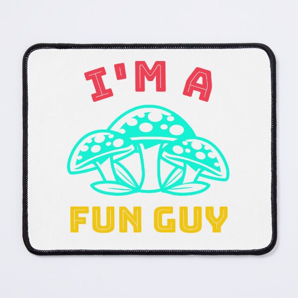 Item preview, I'm a Fun Guy - Fungi Mushroom (Neon Blue) designed and sold by Quirkdom.
