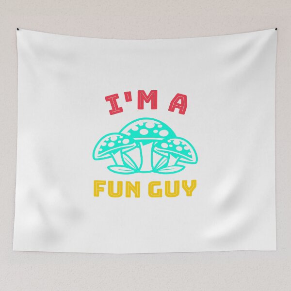 Item preview, I'm a Fun Guy - Fungi Mushroom (Neon Blue) designed and sold by Quirkdom.