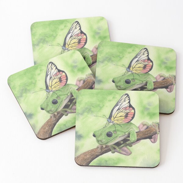 Item preview, Frog and Butterfly  designed and sold by HeartwoodStudio.