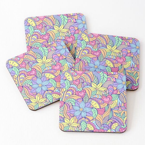 Item preview, Pastel Colored Floral Patterns designed and sold by Ala Muk.