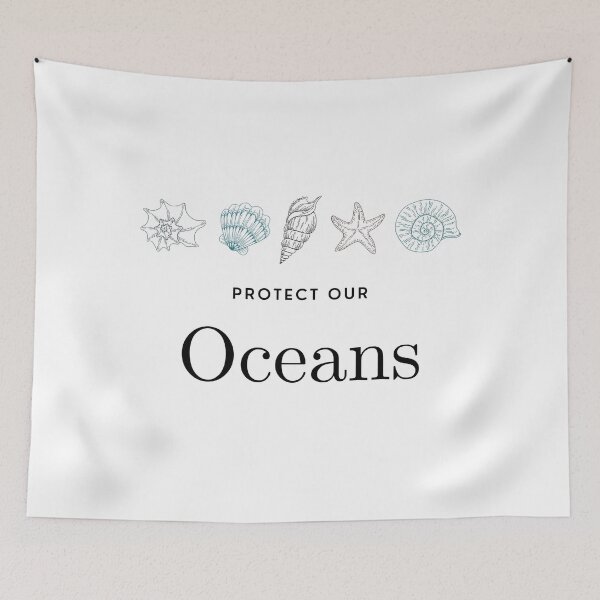Item preview, Protect our oceans - sea shells designed and sold by ApparelFactory.