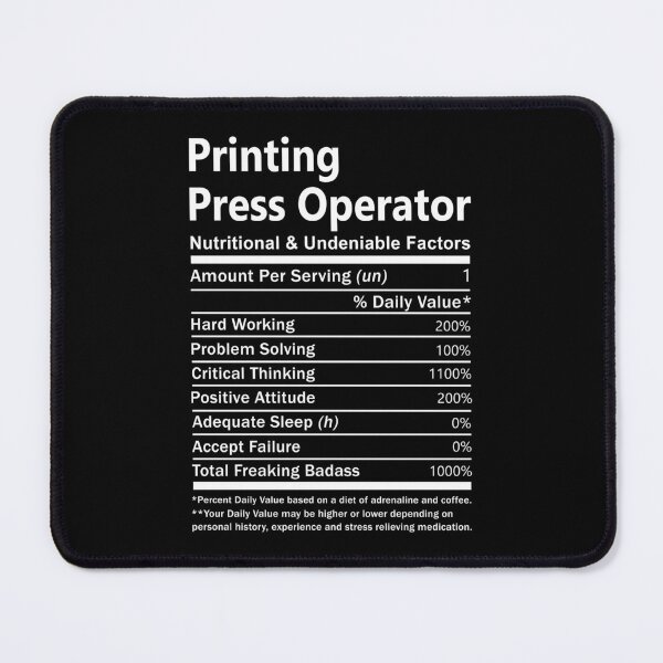 Item preview, Printing Press Operator T Shirt - Nutritional And Undeniable Factors Gift Item Tee designed and sold by watkinsmat.