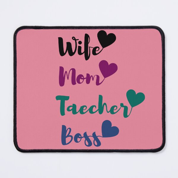 Item preview, Wife Mom Teacher Boss,Mothers day,8may designed and sold by behappysiempre.