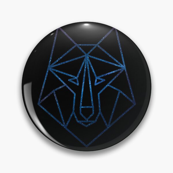 Item preview, Geometric Wolf Bright Blue Galaxy designed and sold by MMwolfdogden.