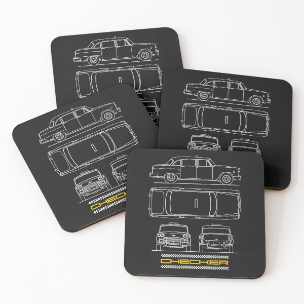 Item preview, The Checker Taxicab Blueprint designed and sold by rogue-design.