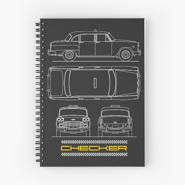 Item preview, The Checker Taxicab Blueprint designed and sold by rogue-design.