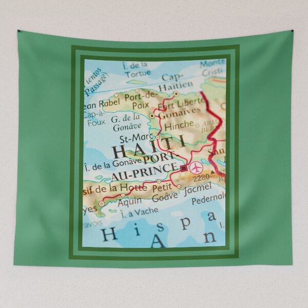 Item preview,  Haiti Map designed and sold by VULTUREVIBES.