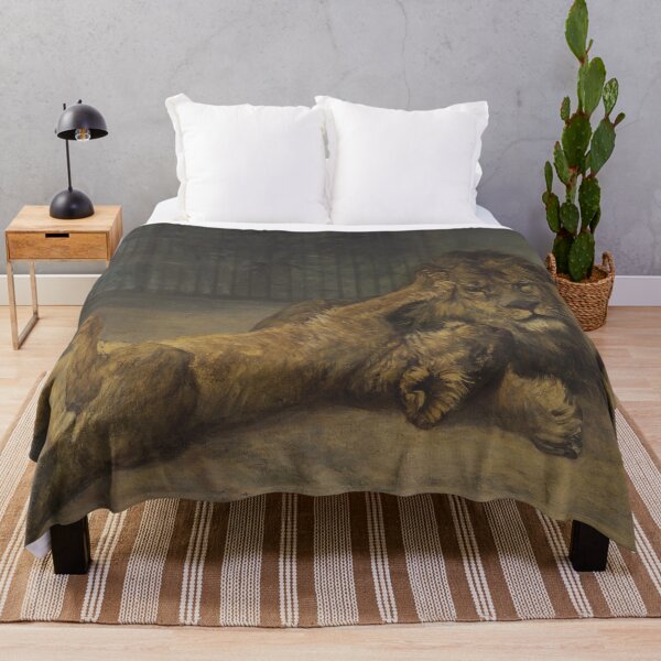 Item preview, Lion and a lioness by Paul Meyerheim - Vintage Art designed and sold by RickE.