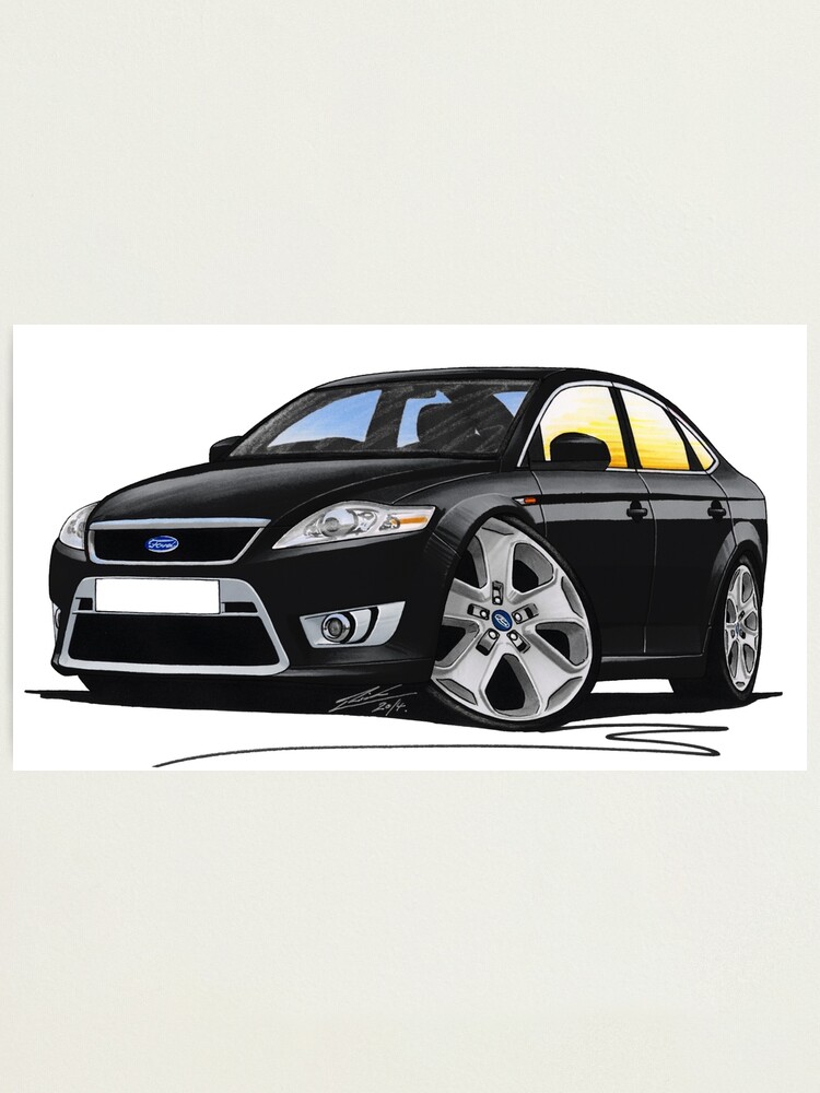Ford Mondeo (Mk4) X Sport Black Photographic Print for Sale by  yeomanscarart