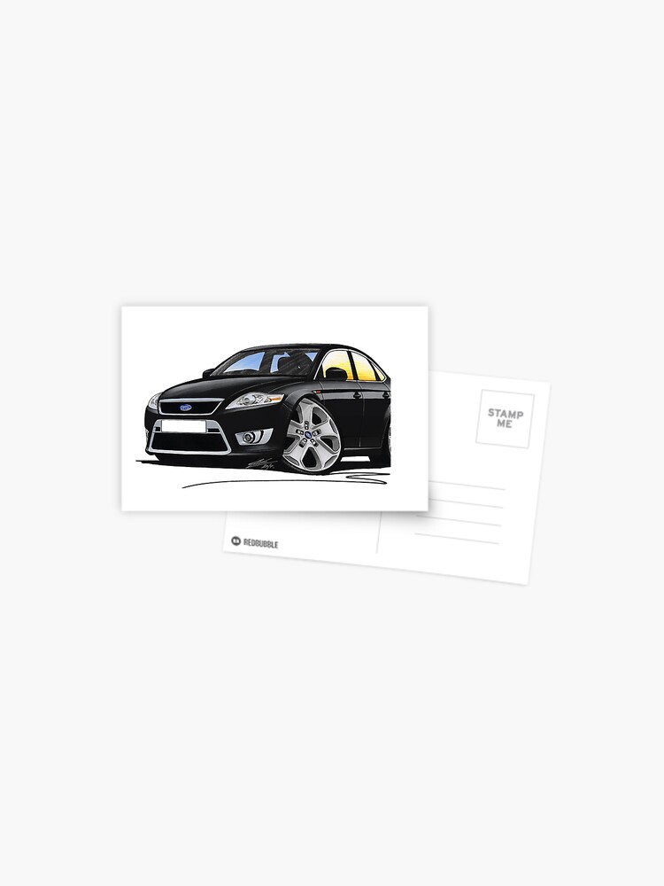 Ford Mondeo (Mk4) X Sport Black Poster for Sale by yeomanscarart