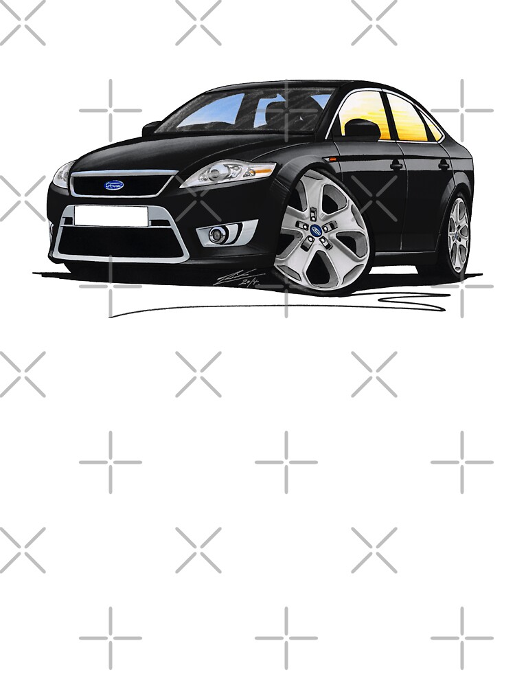 Ford Mondeo (Mk4) X Sport Black Poster for Sale by yeomanscarart