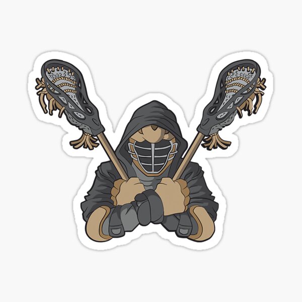 Blue Lacrosse Stick Sticker by College Mascot Designs - Pixels