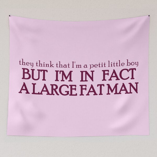 Item preview, I'm in fact a large fat man (text only) designed and sold by Suchnothing.