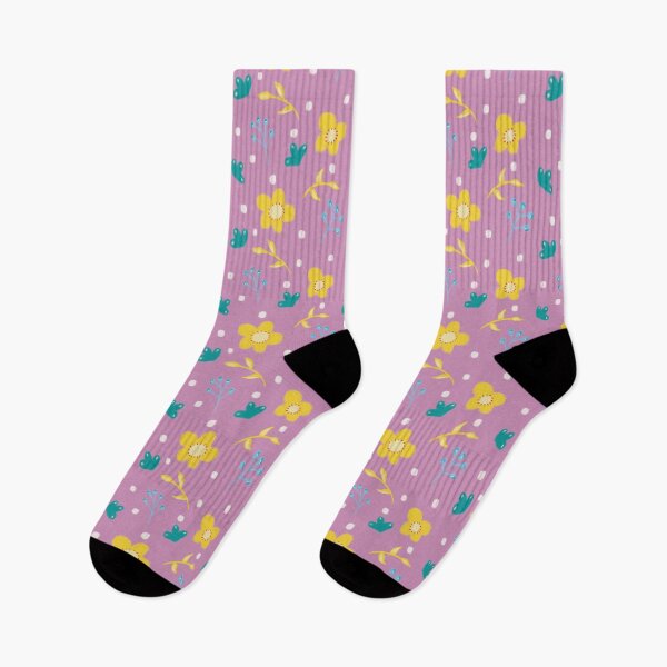 Item preview, Spring Longing Collection - Flowers and Puffs Pink Pattern designed and sold by Missing In Art.