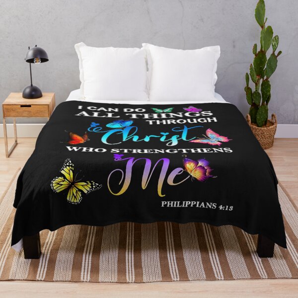 Item preview, I Can Do All Things Through Christ Butterfly Art - Religious  designed and sold by zorinaabzs143.