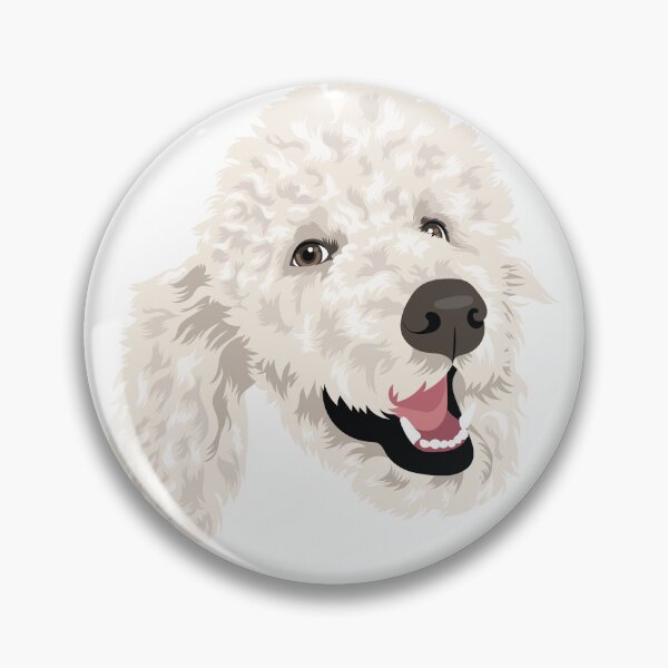 Item preview, white poodle vector illustration designed and sold by PutnamRoad.
