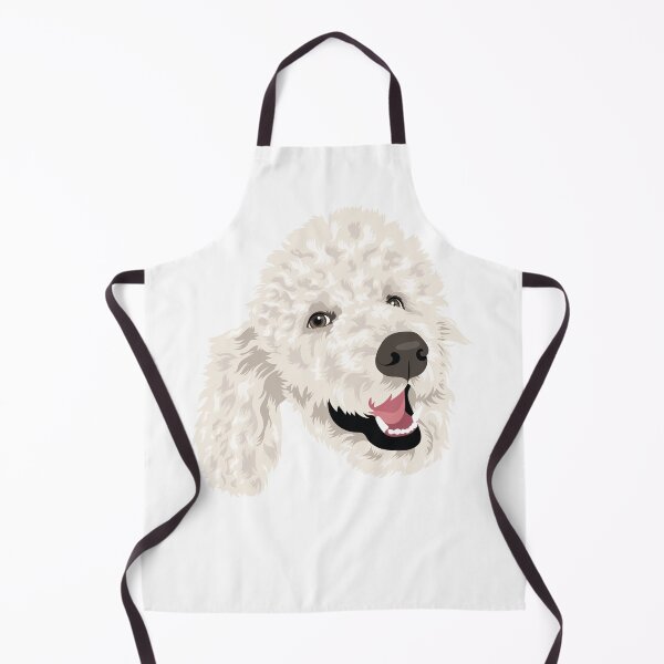Item preview, white poodle vector illustration designed and sold by PutnamRoad.