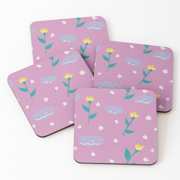 Item preview, Spring Longing Collection - Flowers and Puddles Pink Pattern designed and sold by Missing In Art.