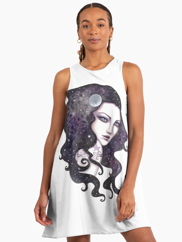 Night Skye Fantasy Art Woman" A-Line Dress for Sale by robmolily | Redbubble Night Skye Fantasy Art Woman" A-Line Dress for Sale by robmolily | Redbubble