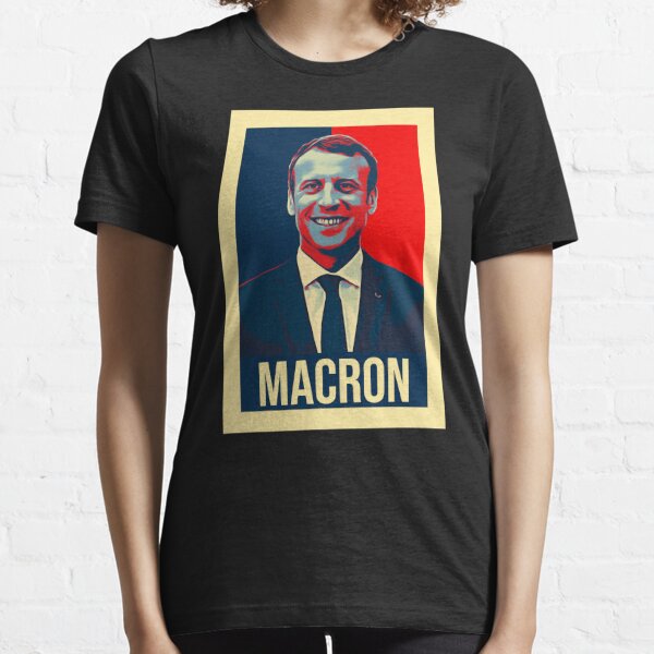 Emmanuel Macron Président Français Rétro Politique T-shirt essentiel