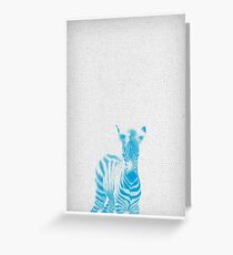 Zebra 02 Grußkarte