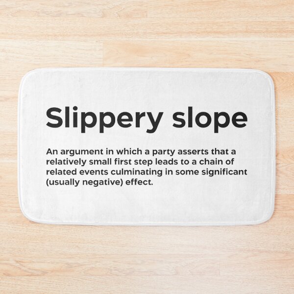 Item preview, Slippery slope black designed and sold by EdimQuotes.