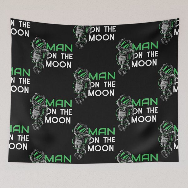 Artikelvorschau, Mann auf dem Mond-aktiven T-Shirt entworfen und verkauft von JuergenBinde.