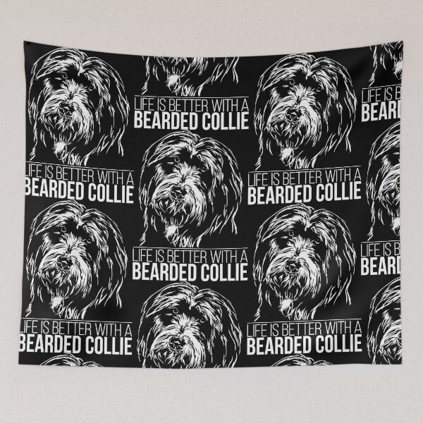 Item preview, Bearded Collie life is better Dog Saying Dog designed and sold by dogarts.