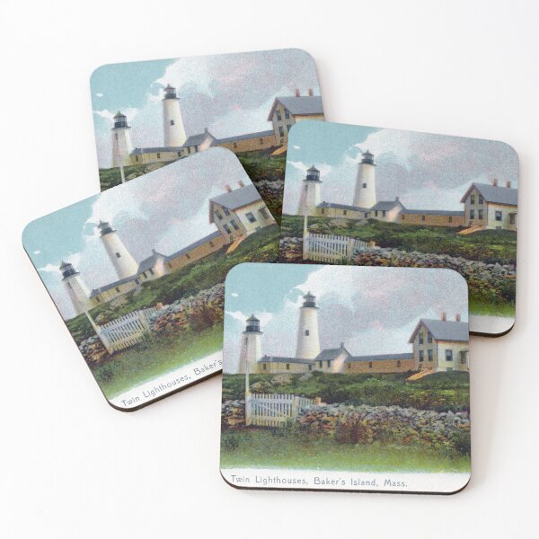 Item preview, 1910 Bakers Island Lighthouses designed and sold by historicimage.