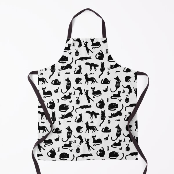 Little Black Cats (Pattern) Apron