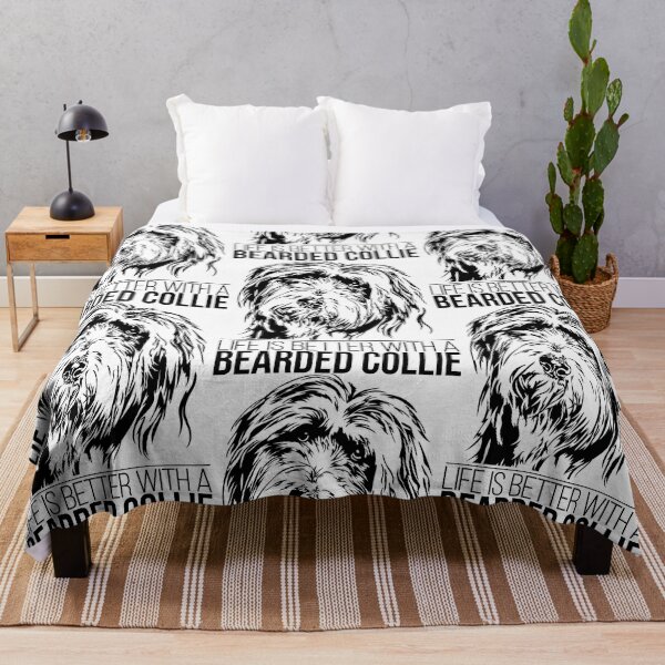 Artikelvorschau, Bearded Collie life is better Hundespruch Hund entworfen und verkauft von dogarts.