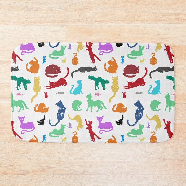 Item preview, Little Colorful Cats (Pattern in Colorful) designed and sold by LeanderZeichnet.