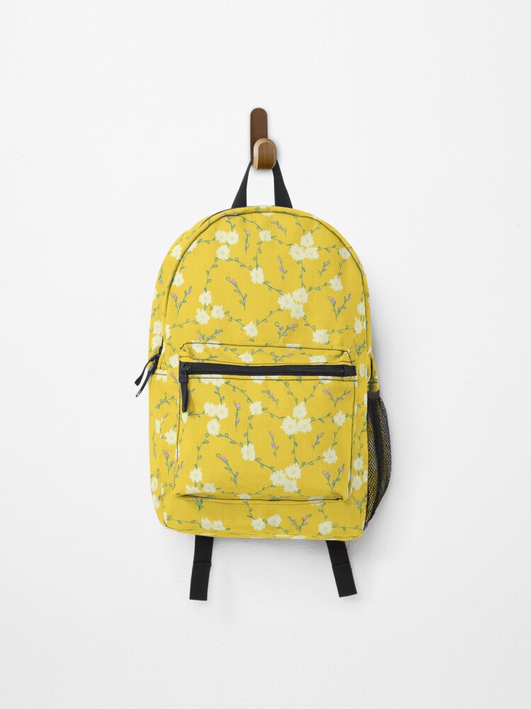 Thumbnail 1 of 3, Backpack, Spring Longing Collection - Spring White Flowers Pattern designed and sold by AndrejaK88.