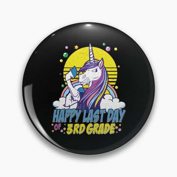 Item preview, Happy last Day Of School 3rd Grade Unicorn Graduation distressed Teachers and Kids Gift designed and sold by YAHIA-14.